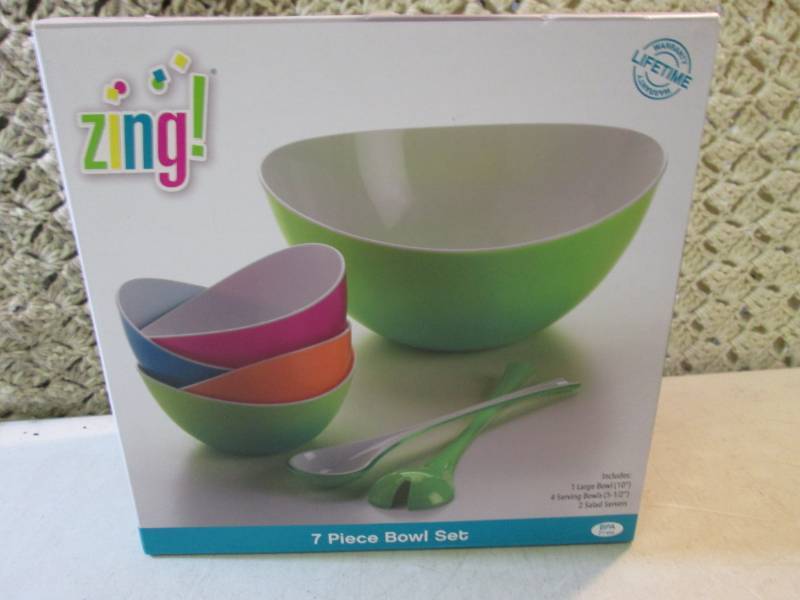 Zing 7 Oiece Bowl Set New Unopened ...