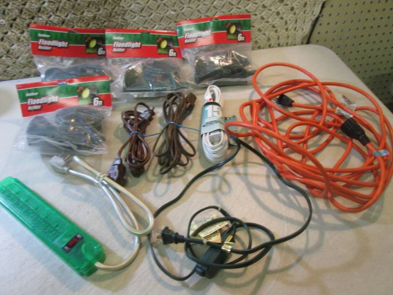 Lot of Assorted Extension Cords and...