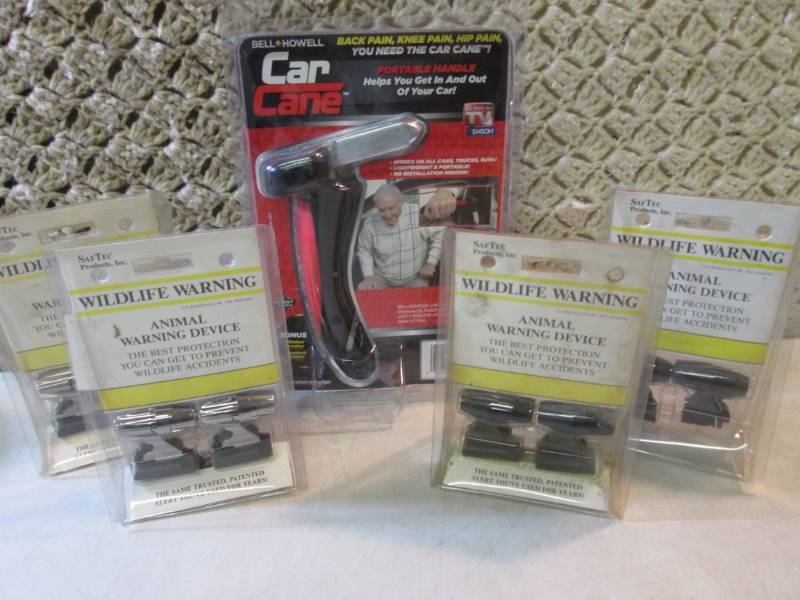 Bell Howell Car Cane and 4 Wildlife...