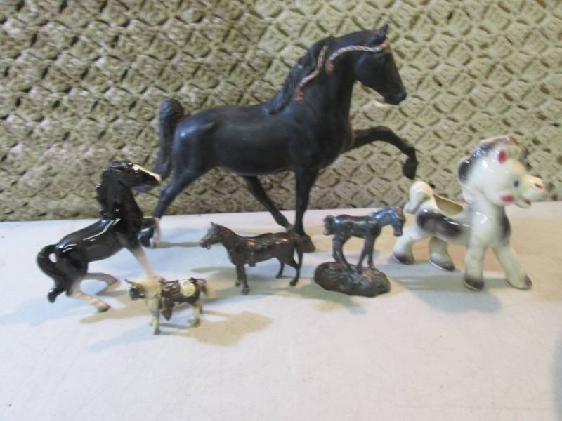 Assorted Horse Figures Made of Meta...