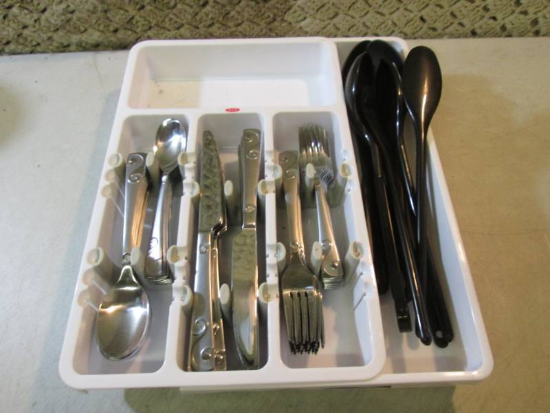 Silverware With Tray and other Misc...