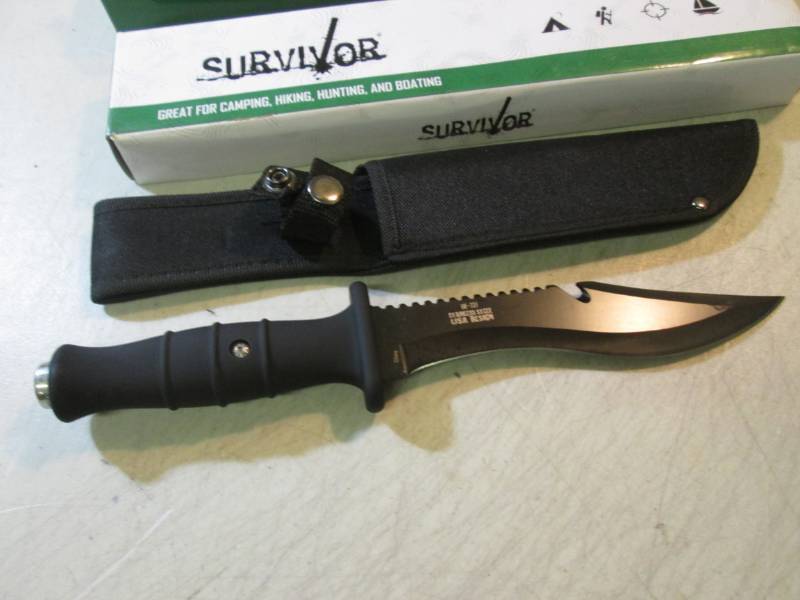 12 Survivor Knife with Sheath New ...