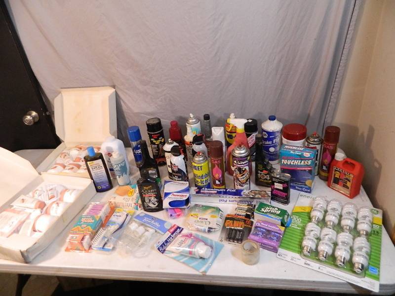 lot 196 image: Assorted Shop Chemicals, Household, Health and Beauty