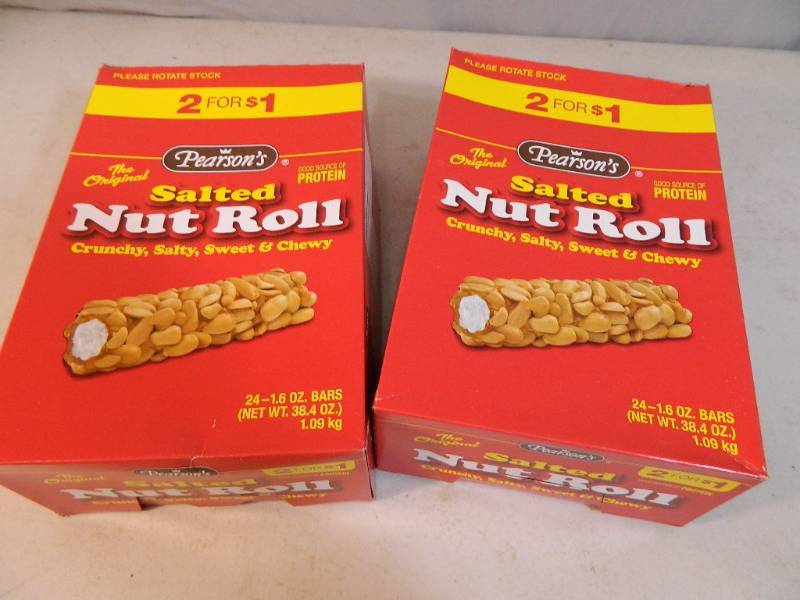 lot 95 image: 2 New Cases of Pearsons Salted Nut Rolls