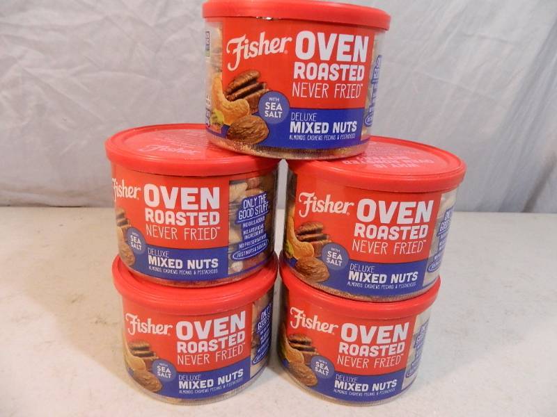 lot 108 image: 5 New Containers of Fishers Mixed Nuts
