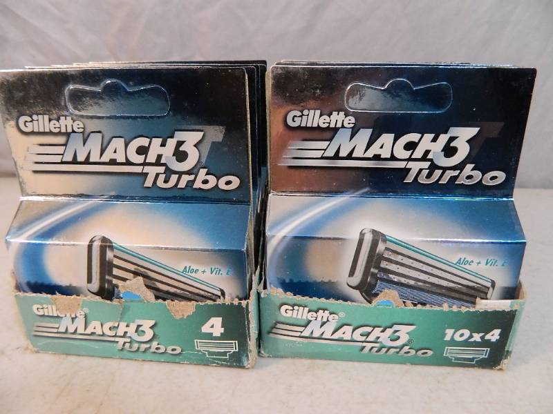 lot 120 image: New Gillette Mach 3 Turbo Cartridges