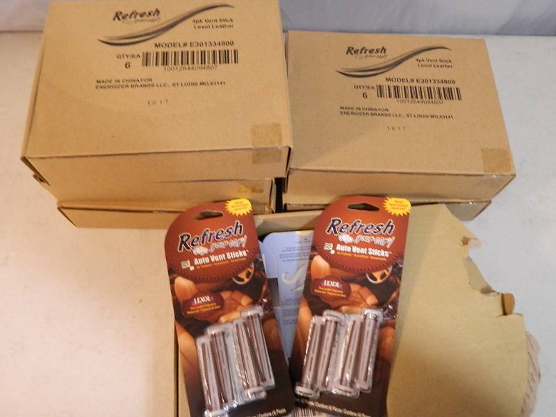 lot 143 image: 6 New Cases of Refresh Car Air Freshners