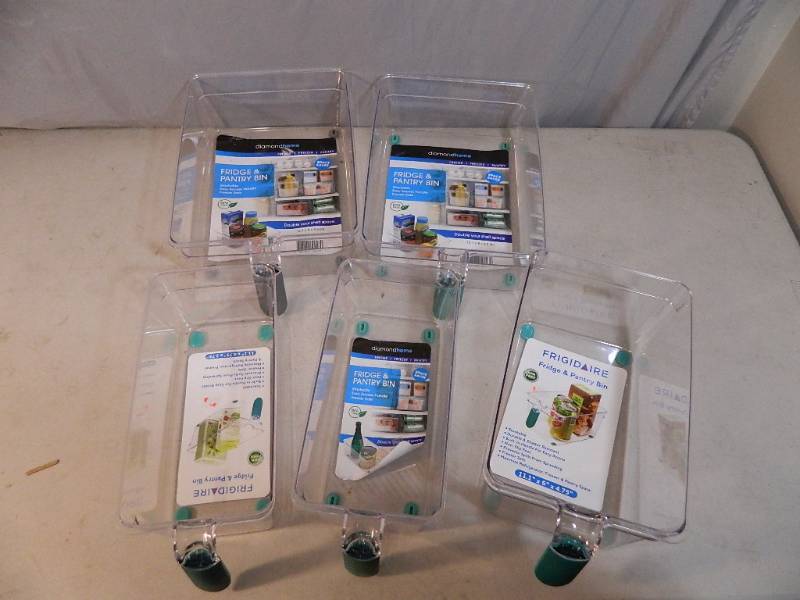lot 149 image: 5 New Fridge and Pantry Bins