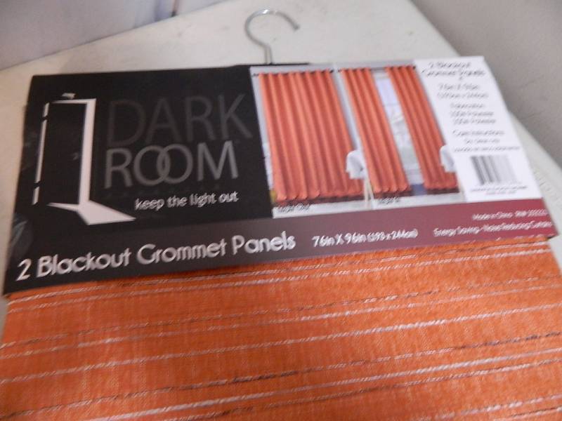 lot 164 image: 3 New Sets of Curtains and Curtain Rod