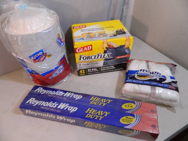 lot 168 image: New Socks, Trash Bags, Etc