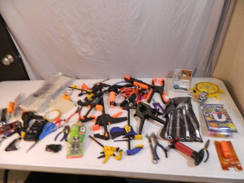 lot 174 image: Clamps, Tools, Shop Supplies