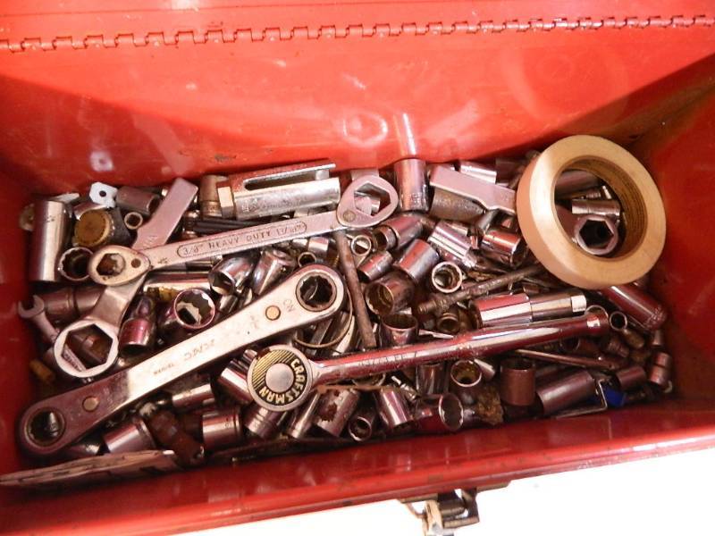 lot 183 image: Toolbox with Sockets and Wrenches