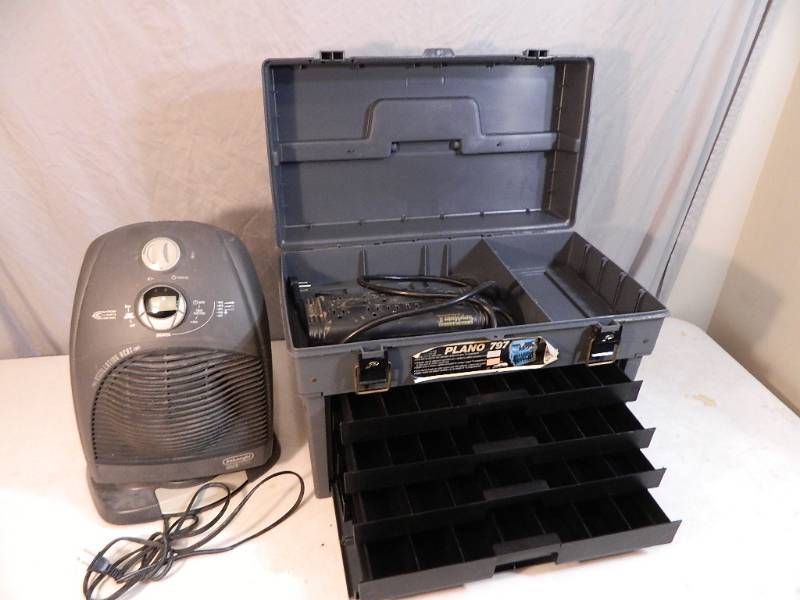lot 185 image: Tackle Box and Space Heater