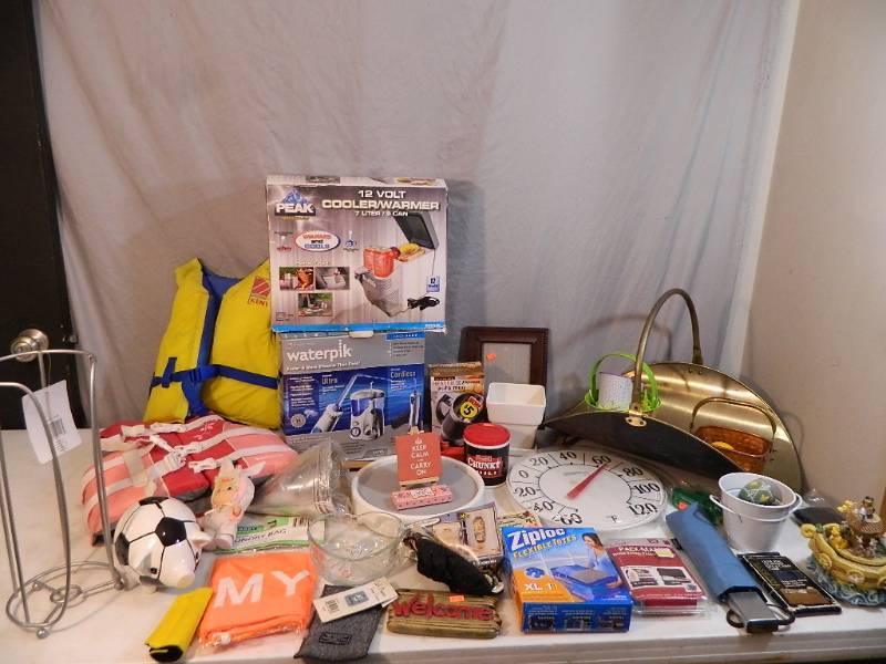 lot 216 image: New 12 Volt Cooler, Waterpik, and More