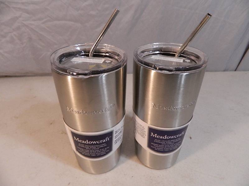 lot 44 image: New 20 oz Stainless Tumblers