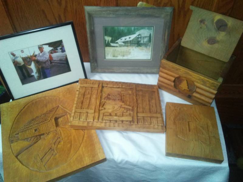 lot 27 image: Wood Carving 3D Art  more