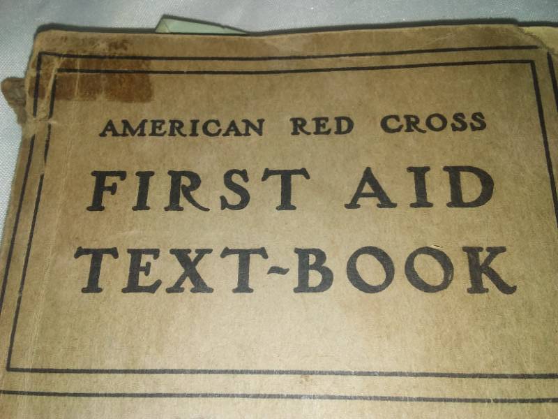 lot 29 image: 1937 First Aid Book American Red Cross