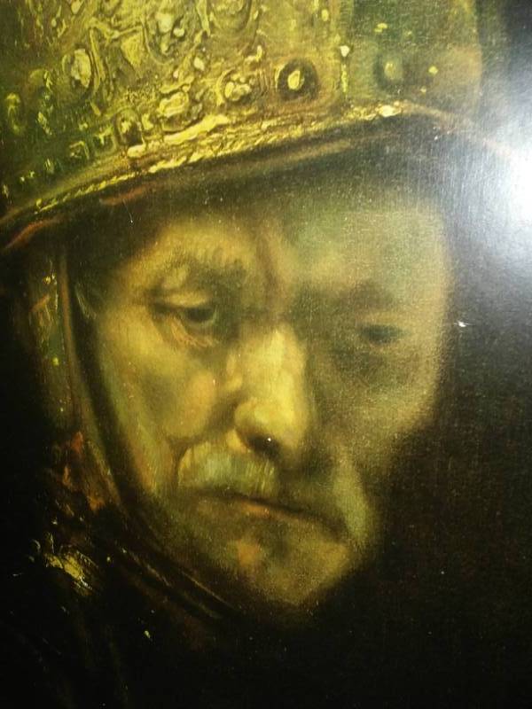 lot 83 image: Painting - Man with Gold Helmet plus 2