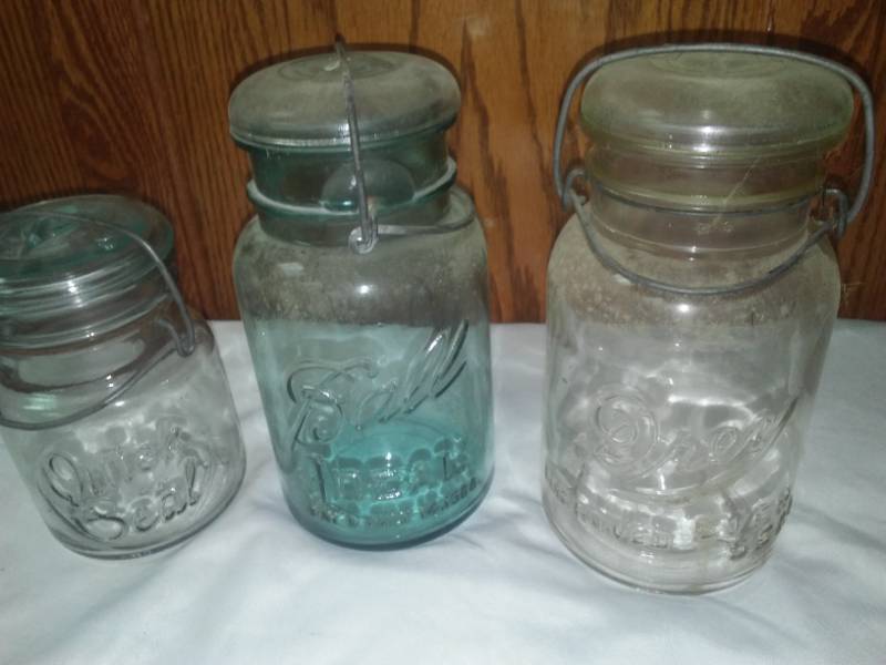 lot 107 image: 3 canning Jars