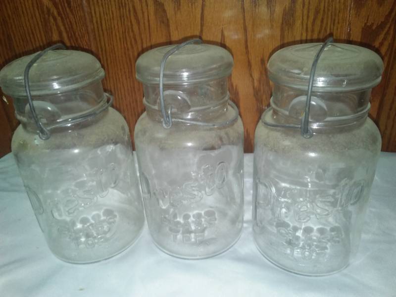 lot 108 image: 3 canning Jars.