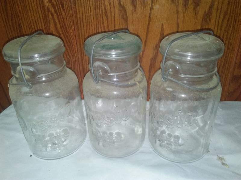 lot 110 image: 3 canning Jars Presto