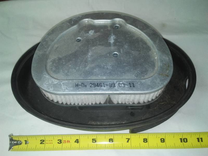 lot 158 image: Motorcycle air cleaner and mounting.
