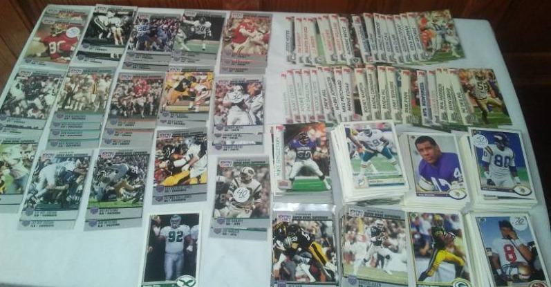 lot 202 image: Super Bowl Cards, NFL trading cards