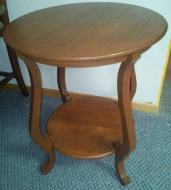 lot 235 image: Oak occasional table