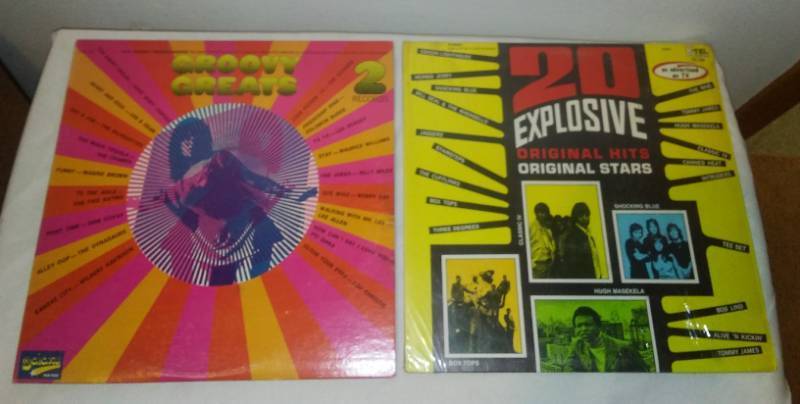 lot 468 image: Two hits albums - groovy greats 2 records, k-tel 20 explosive hits.