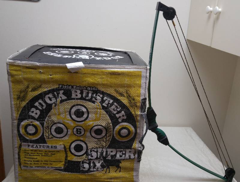 lot 558 image: Child Compound Bow with target,