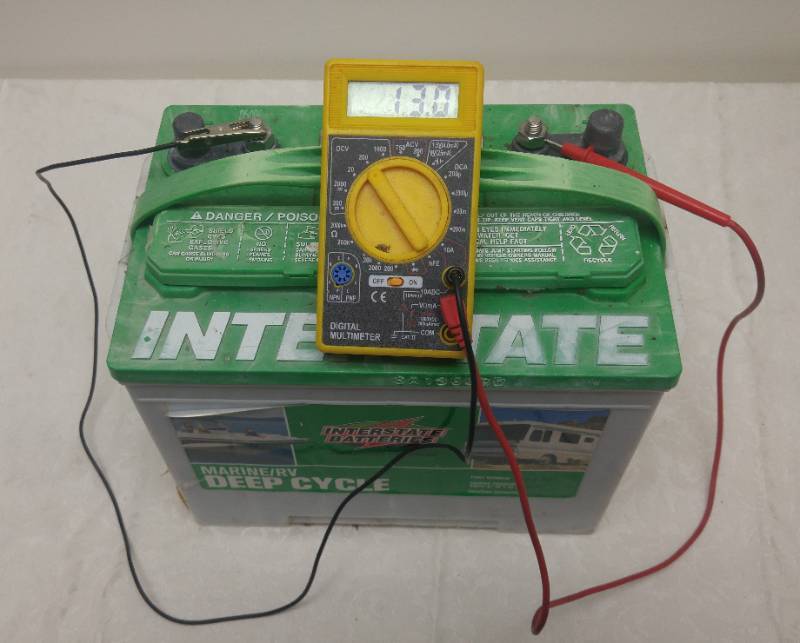 lot 568 image: Interstate Deep Cycle Marine BatteryRV. Cold