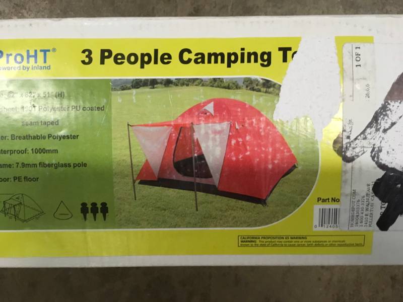 lot 39 image: proHT 3-Person Dome Tent in Red- not used