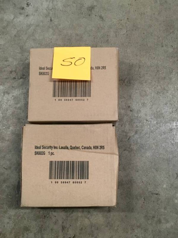 lot 50 image: (Lot of 2) IDEAL Security Wireless Expandable Motion Sensor Alarm and Alert- not used