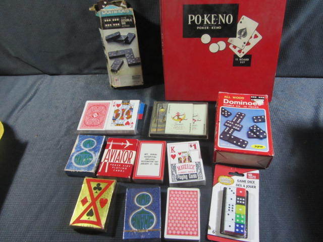 lot 178 image: Dominos, Cards, Dice
