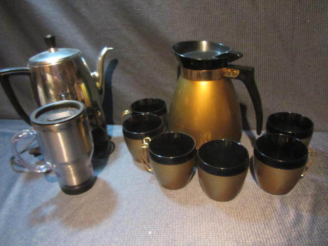 lot 246 image: Therma Carafe, Cups, Coffee Maker