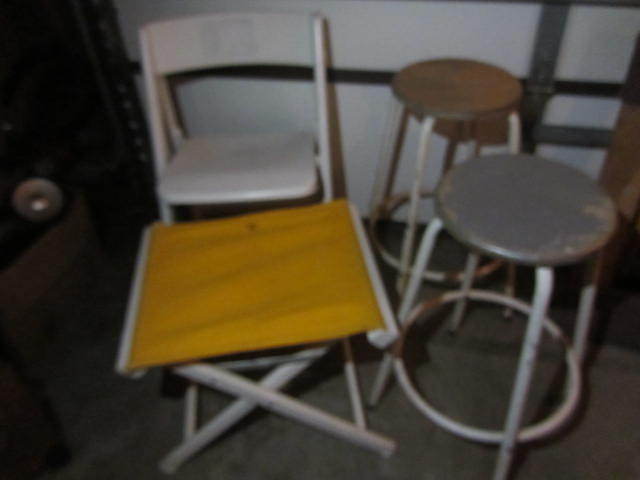 lot 363 image: Folding Chair, Stools