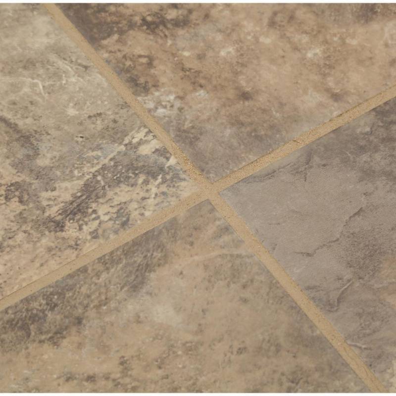 lot 44 image: Trafficmaster Chestnut Blended Slate 18 in. x 18 in. Peel and Stick Vinyl Tile (27 sq. ft.  case) SS1217