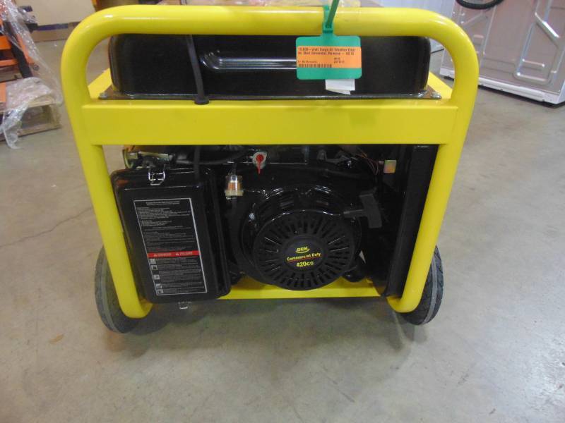 lot 343 image: Beast 10,000-Watt Surge All Weather Electric Start Generator, Removable Control Panel, 420cc, 15 HP, 100% Copper Alternator G8000BM17
