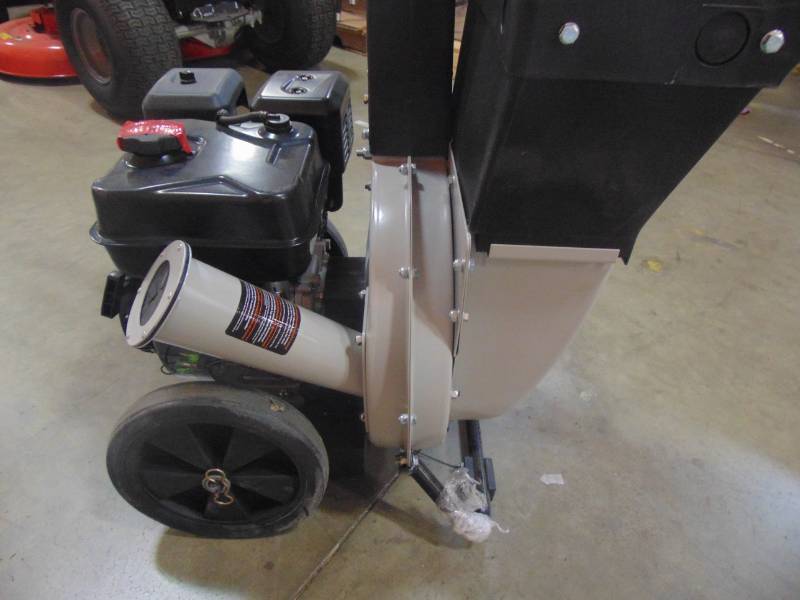 lot 346 image: Brush Master 3 in. 11 HP Gas Powered Commercial-Duty Chipper Shredder CH8M19