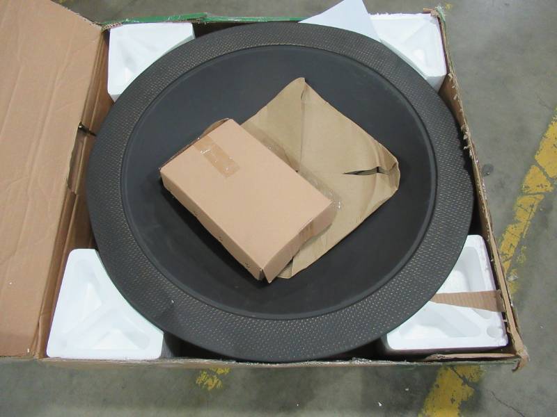 lot 200 image: Garden Treasures 35-in W BlackHigh Temperature Painted Steel Wood-Burning Fire Pit SRFP11406 - Slight Dents On Bowl Edge.