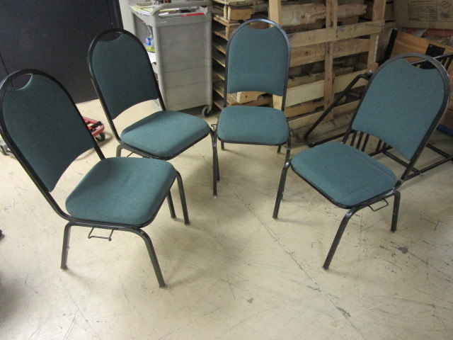 lot 125 image: STACKING BANQUET CHAIRS