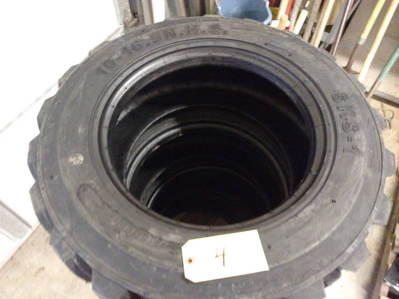 lot 4 image: (4) Haulking Skid Loader Tires