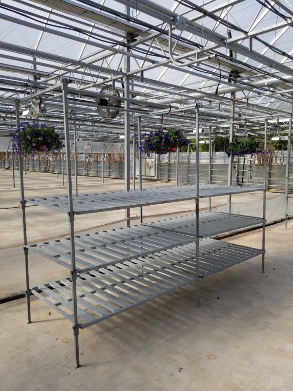 lot 4 image: (1) 3-Tier Benching System With Hanger Rack
