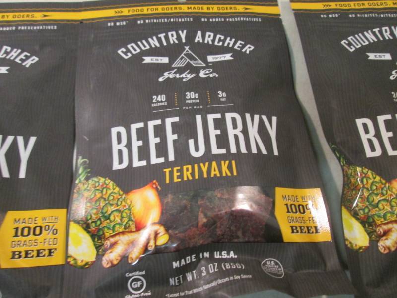 lot 70 image: 3 Bags of Teriyaki Beef Jerky Best ...