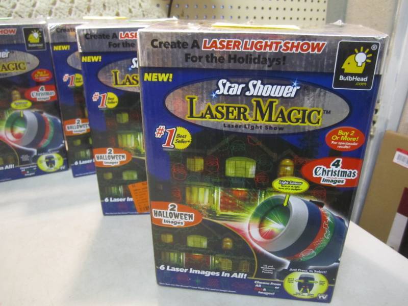 lot 268 image: Lot of 7 Projection Laser Lights Al...