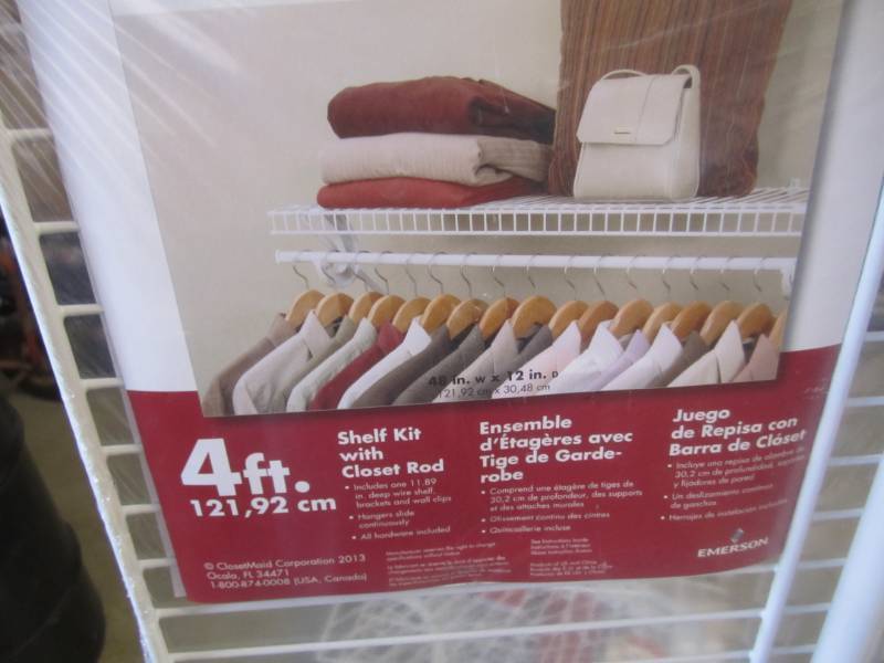 lot 179 image: Lot of 10 Closet Maid Metal Wire Co...