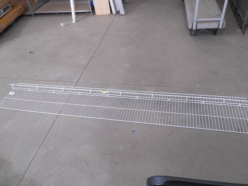 lot 41 image: Rubbermaid  8-ft L x 16-in D White Wire Shelf