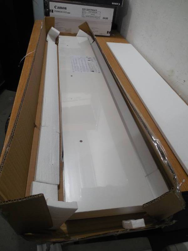 lot 72 image: Slim Floating 48-Inch Wall Shelf in White