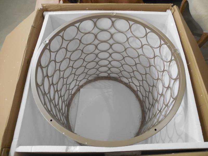 lot 77 image: Tiffany Champagne 48 in. Round Dining Table Base