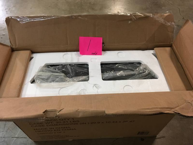 lot 1 image: Home Decorators Collection Edenfield Infrared Electric Fireplace insert (Stand not included)- good condition